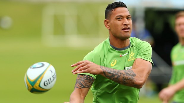 Inside job: Israel Folau may face a positional move on the spring tour.