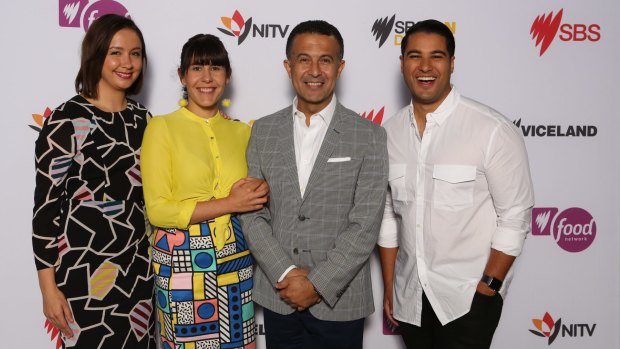 The SBS launch: (from left) Laura Murphy-Oates, Jeanette Francis, Michael Ebeid and Marc Fennell. 