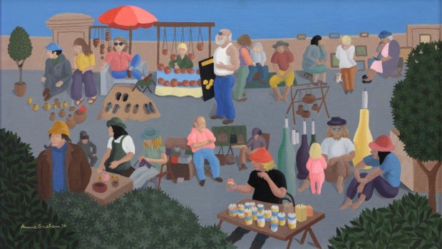 <em>Sunday Markets, St Kilda</em>, Anne Marie Graham, 2014.