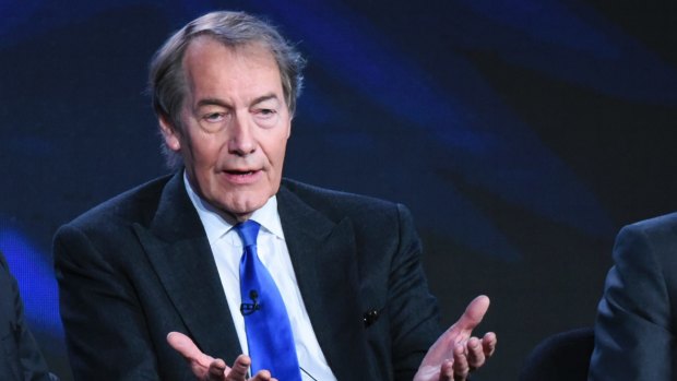 Charlie Rose participates in the "CBS This Morning" panel at the CBS 2016 Winter TCA in Pasadena, California.