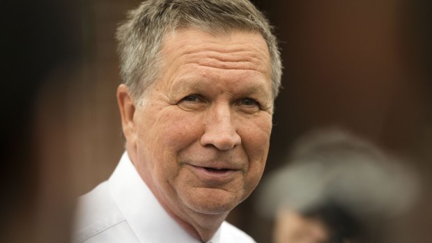 Republican presidential candidate, Ohio Governor John Kasich.