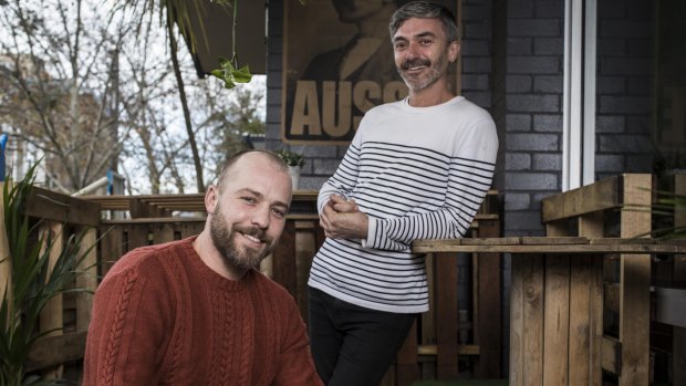 X & Co co-owners Luke Dal Santo (left) and James Winter aim to create a 'social space, not just a cafe'.