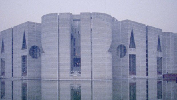 Louis Kahn's masterwork  the National Assembly in Dhaka, Bangladesh, in a scene from My Architect.