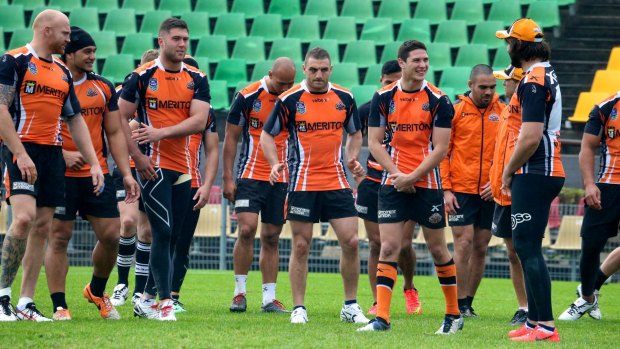 Walking wounded: Wests Tigers have a depleted squad for pre-season training.