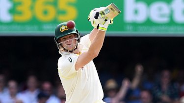 Timing: Steve Smith goes on the offensive at the Gabba.