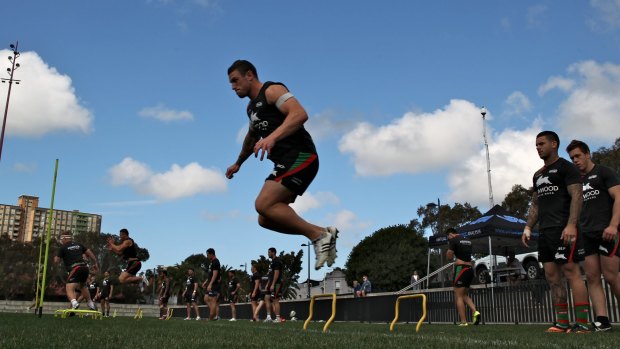 On the hop to Manly: Souths forward Luke Burgess has joined the Sea Eagles.