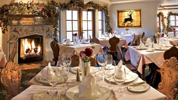 You'll find the Austrian-style Goldener Hirsch Inn in Park City, Utah.
