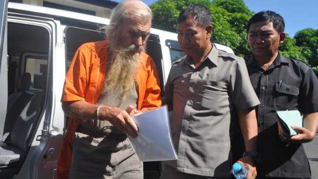 Australian man Robert Andrew Fiddes Ellis, currently in jail in Bali on child molestation charges.