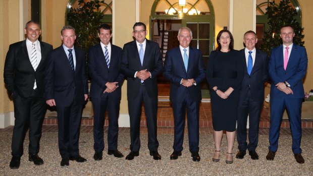 Prime Minister Malcolm Turnbull hosted the nation's state and territory leaders at The Lodge this month. 