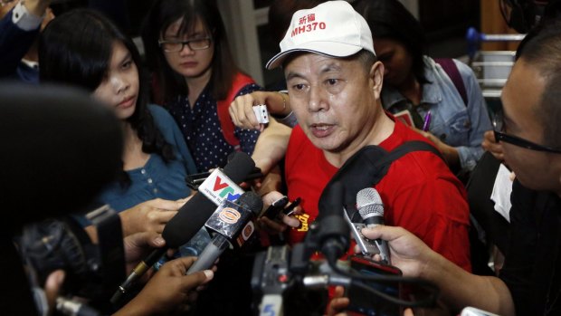 Wen Wan Cheng, the father of an MH370 passenger, arrives in Kuala Lumpur ahead of the one-year anniversary to demand answers from the Malaysian government about the whereabouts of the aircraft. 