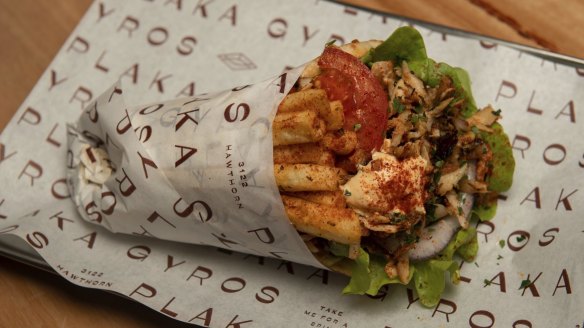 Chicken souvlaki is "as Aussie as a drop punt".