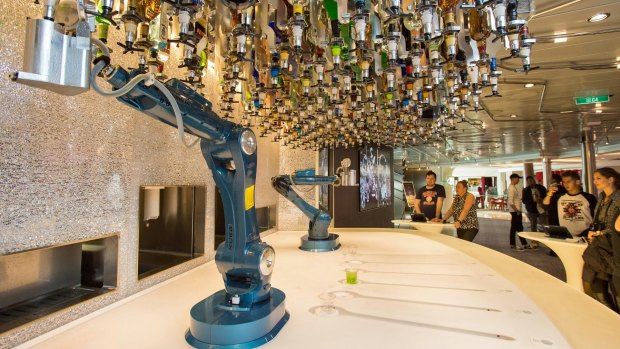 Any drink you like: Bionic bartending on the Royal Caribbean's Anthem of the Seas. 