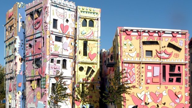 The pop art Rizzi Haus in Braunschweig. 