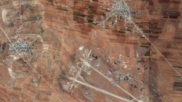 Military officials said 59 Tomahawk cruise missiles had hit al-Shayrat airfield near Homs in Syria. The missiles were aimed at Syrian fighter jets and other infrastructure but did not target anything that may have had chemical weapons. 