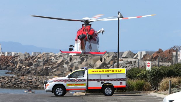 The man was flown to St George Hospital, where he remains in a stable condition. 