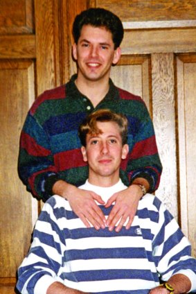 Jim Obergefell and John Arthur (seated) in 1993. Two decades later, a medical diagnosis would tear their world apart.