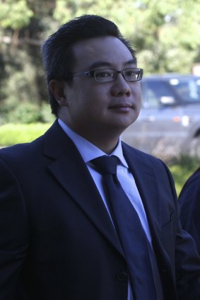 Dr Ong Ming Tan at an early court appearance. 