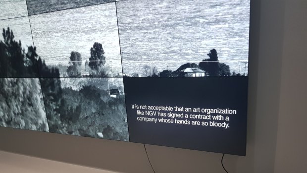 Richard Mosse's Incoming was updated to include commentary from former Manus Island detainee Behrouz Boochani about NGV's contract with Wilson Security.