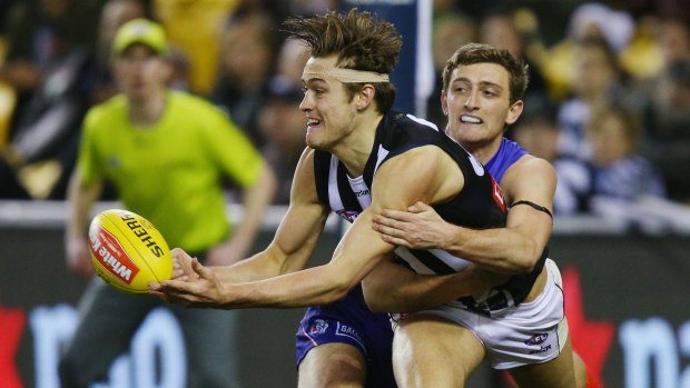 Forward pressure: Collingwood coach Nathan Buckley planned to build an offensive unit around Darcy Moore.