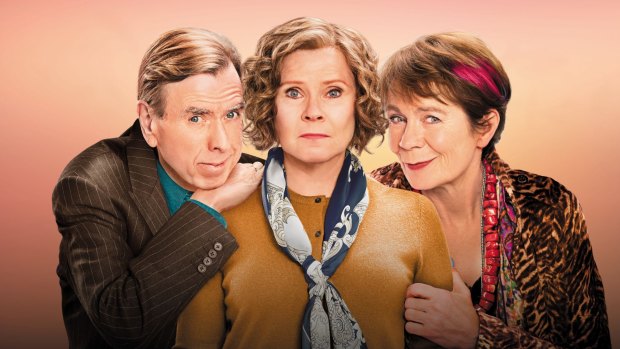 The cast of Finding Your Feet: Timothy Spall, Imelda Staunton and Celia Imrie. 