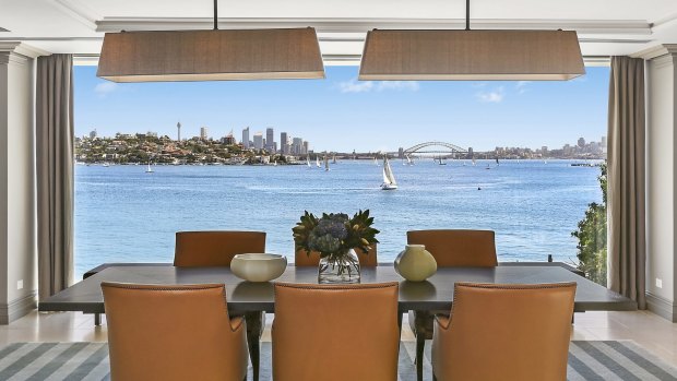 The view from 'Indah' in Rose Bay.


