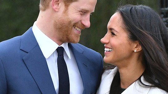 Britain's Prince Harry and Meghan Markle.