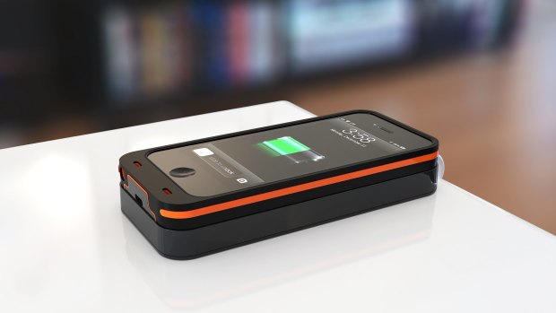 A 'wireless' charging solution for the iPhone SE from Dog & Bone.