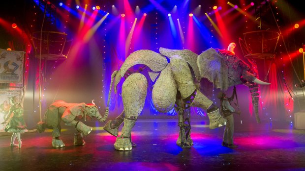 <i>Circus 1903's</i> elephants Queenie and baby Karanga were created by some of the team behind <i>War Horse</i>.