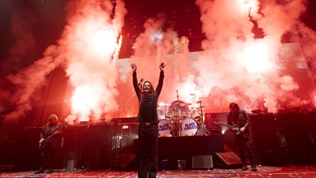 Ozzy Osbourne is still going strong out front of Black Sabbath.





