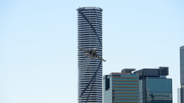 The Super Hornets were on a test run ahead of Saturday's Riverfire.
