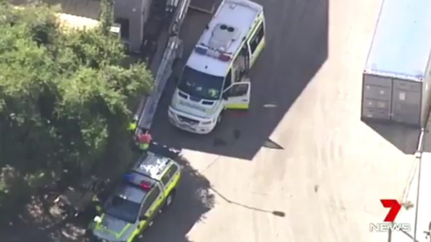 Emergency services responded to the explosion and fire before leaving the scene for Workplace Health and Safety Queensland investigators.