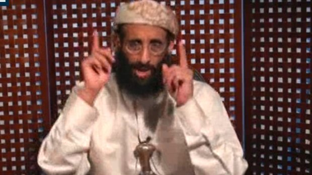 Anwar al-Awlaki speaks in a video message posted on radical websites in an image from 2010.