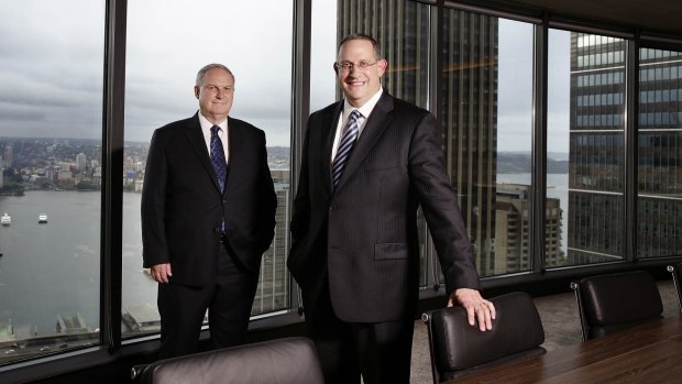 Deputy CEO of Eclipx, Garry Mclenan and CEO Doc Klotz. The company just beat its prospectus forecast when it reported a 33 per cent rise in after tax profit and amortisation.