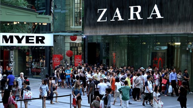 Zara fashion store on Pitt street Mall, Sydney CBD. Brisbane is about to have its own Zara.