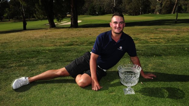 Taylor Macdonald after winning the Federal Amateur Golf Championships on Sunday.