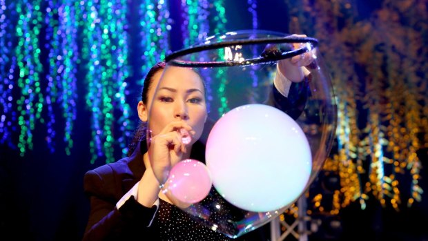 Melody Yang brings her Gazillion Bubble Show to Australia for the first time.