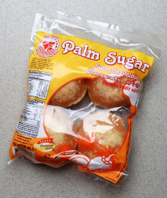 Red Dragon branded palm sugar.