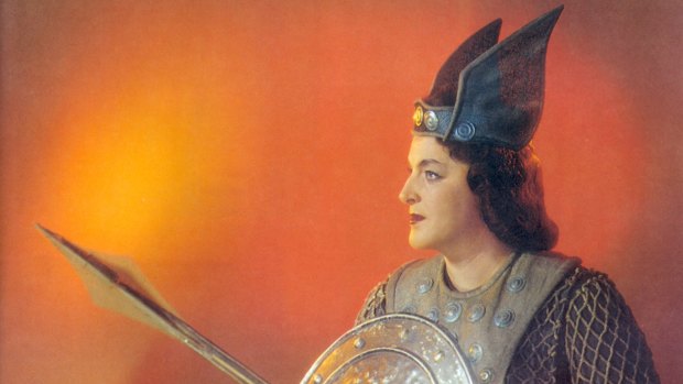 It ain't over till the fat lady sings: Birgit Nilsson as a classic Wagnerian Brunnhilde in 1975.