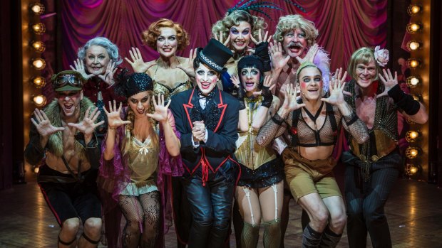 Seat-of-the-pants: the cast of Cabaret.