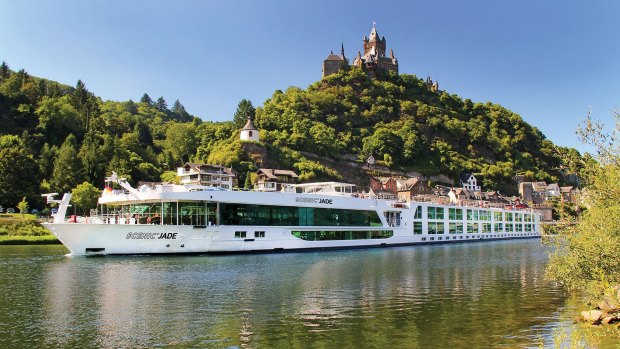 Meet the crew Scenic Jade cruises past Reichsburg Castle.