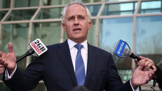 Malcolm Turnbull announces his challenge to Tony Abbott's leadership.