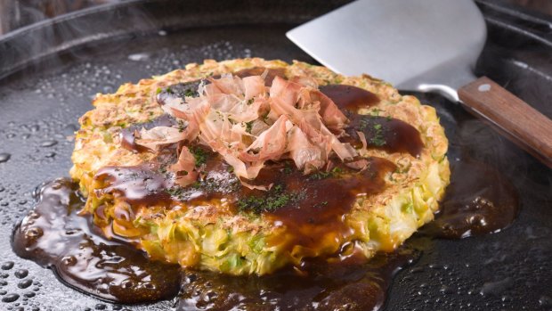 Okonomiyaki – Japan's hugely popular take on a savoury pancake.