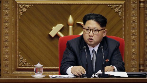 North Korean leader Kim Jong Un listens during the party congress in Pyongyang earlier this month. 
