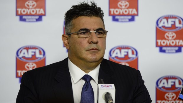 Not keen: Former AFL boss Andrew Demetriou reckons the NRL would not be interested in him becoming the new CEO.