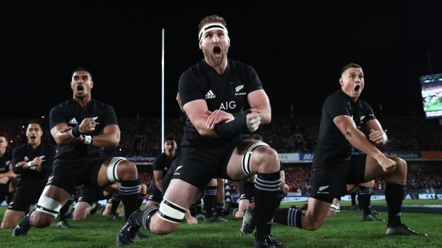 Unleashed: All Blacks perform the Haka before the first Test against the British and Irish Lions.