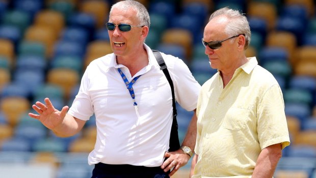 ECB chairman Colin Graves (right).