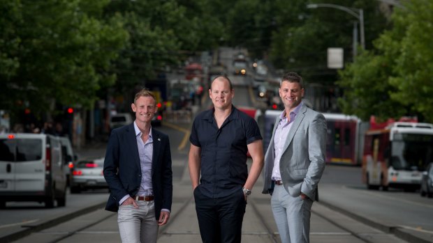 OpenCorp founders Matthew Lewison, Cam McLellan and Allister Lewison.
