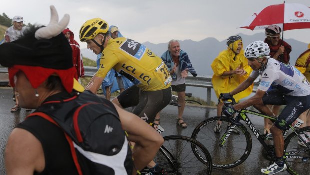 Under the weather: Chris Froome.