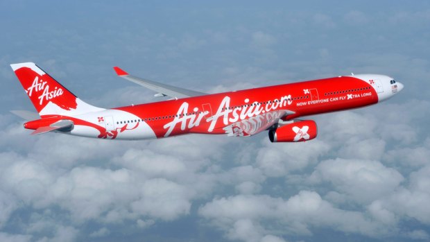 一个亚洲航空空客A330。