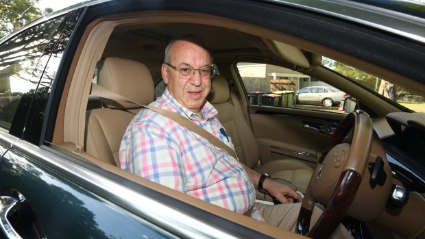 Earlier this week, Eddie Obeid appeared relaxed outside his home.
